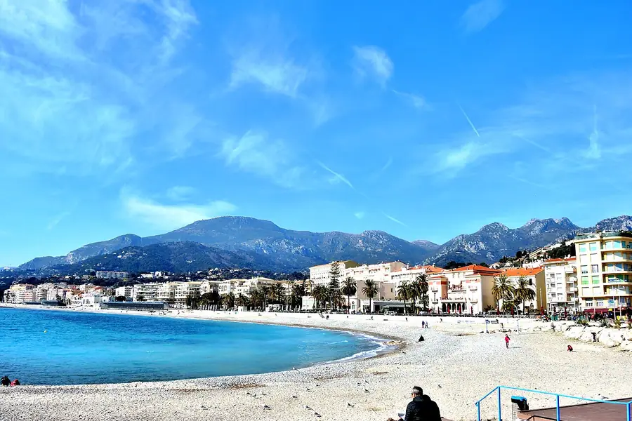 Plage du Casino, Menton